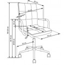 Кресло компьютерное HALMAR GONZO 2 черный/хром